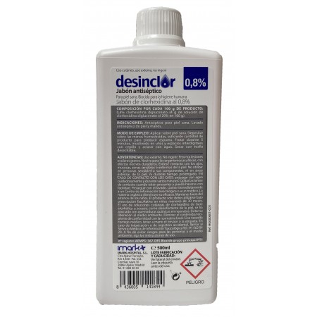 DESINCLOR JABON 0.8% 500 ML