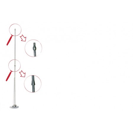 ESTILETE INSEMIN.MNT 75CM INOX.