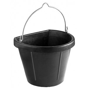 CUBO COMEDERO GOMA CON ASA NEGRO