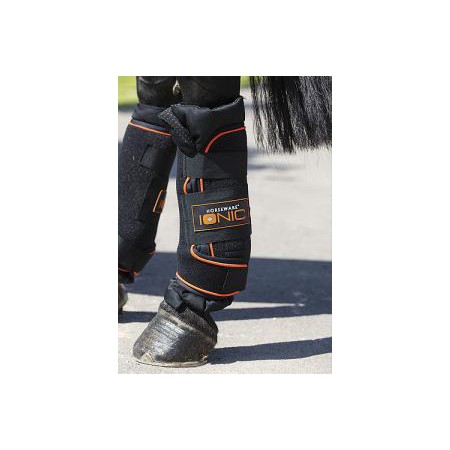 PROTECTOR RAMBO IONIC NEGRO/NARANJA T.L(PAR)
