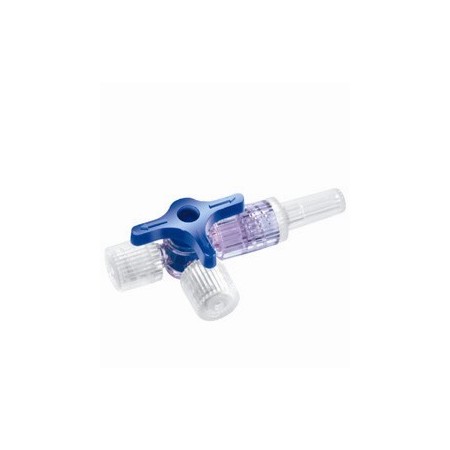 DISCOFIX ROBINET TROIS VOIES X 1 UD BLEU - Equinvest