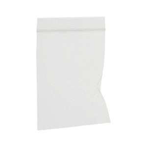 BOLSA TRANSPARENTE C/CIERRE ZIP 8X12CM X100UD
