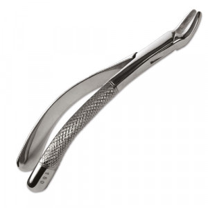 FORCEPS CURVO DIENTE DE LOBO PICO CERRADO 18CM B