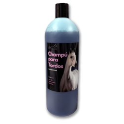 EQUINCARE SHAMPOO SPÉCIAL POUR CHEVAUX GRIS – 1 LITRE - Equinvest