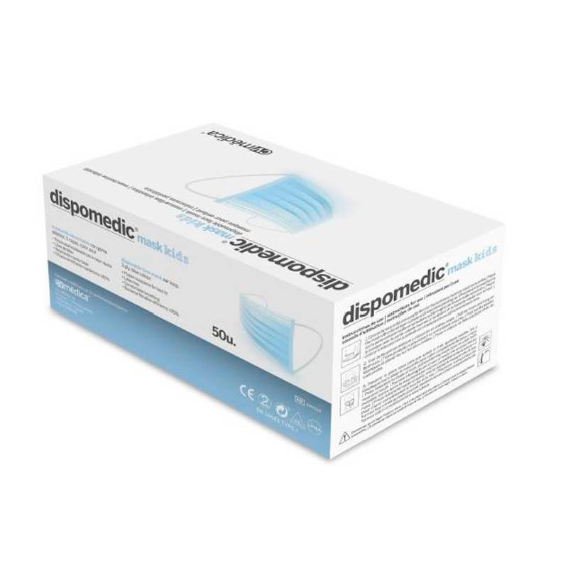 MASCARILLA QUIRURGICA 3/CAPAS AZULES CON GOMA 50UD