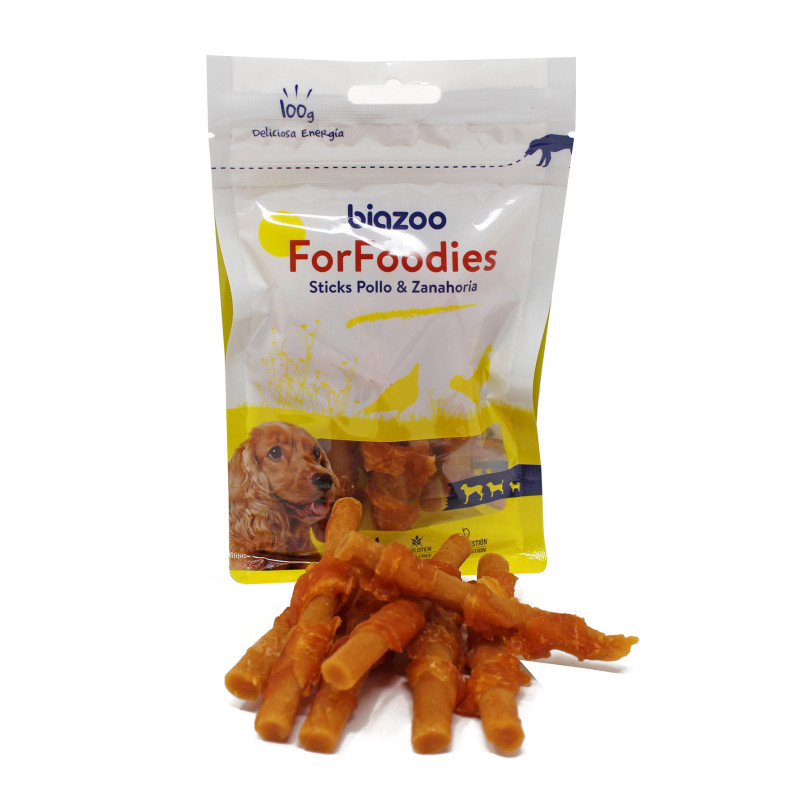 STICKS POLLO Y ZANAHORIA 100 GRS