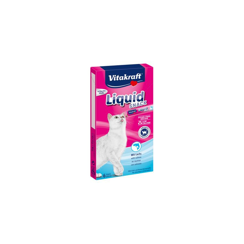 VITAKRAFT CAT LIQUID SNACK SALMON 6UND