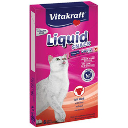 VITAKRAFT CAT LIQUID SNACK TERNERA 6UND
