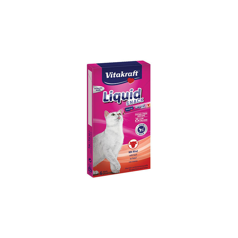 VITAKRAFT CAT LIQUID SNACK TERNERA 6UND