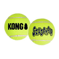 KONG SQUEAKER TENNIS BALL LARGE PACK 2UND