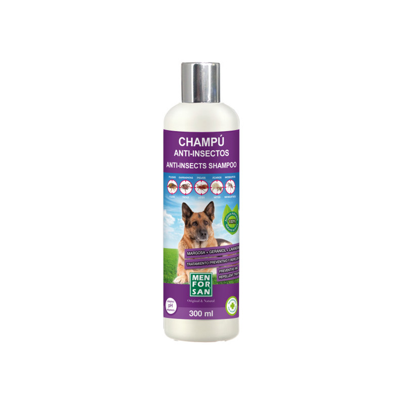 CHAMPU ANTINSECTO MARGOSA,GERANIOL,LAVAND 300ML