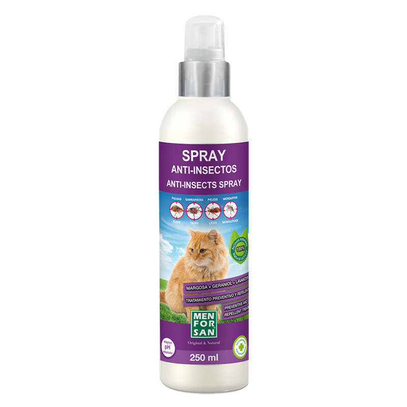 SPRAY CAT ANTIINSECTOS MARGOSA,GERANIL,LAVAN 250ML