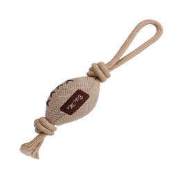 NATURAL MORDEDOR PELUCHE PELOTA RUGBY