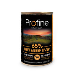 PROFINE LATA 65% BEEF WITH LIVER 6X400GR