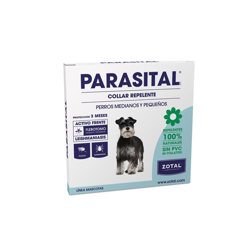 COLLAR ANTIPARASITARIO PERRO PEQUEÑO PARASITAL (60CM)