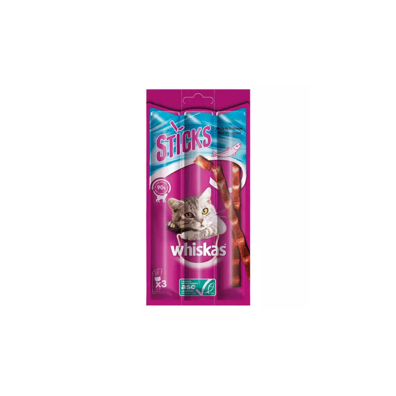 Whiskas Sticks Saumon (3ud/18g) (x28)