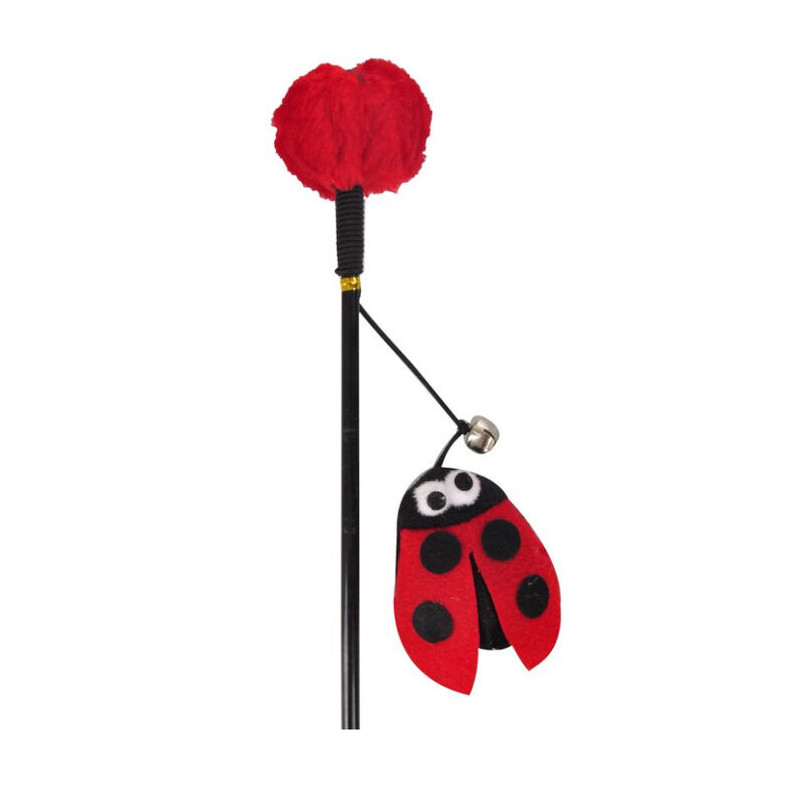 Jouet pour Chat Spring Canne Coccinelle 40 cm