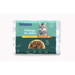 DELICIAS EN SALSA GF POLLO Y CORDERO 4X100GR - GATOS