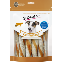 DOKAS TWISTER CUERO CRUDO Y POLLO (PECHUGA Y CALLOS) 200GR