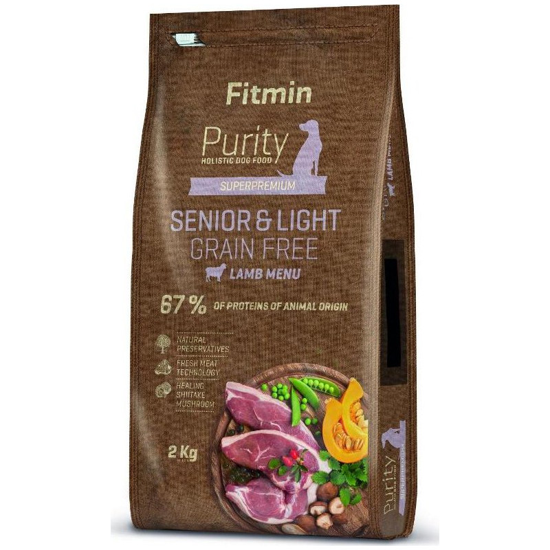 FITMIN DOG PURITY GF SENIOR LIGHT LAMB 2KG | Croquettes senior