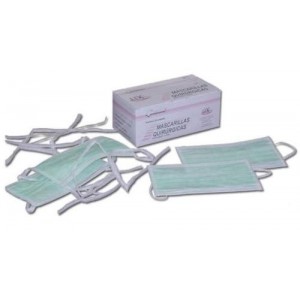 MASQUE CHIRURGICAL 3 COUCHES AVEC ÉLASTIQUES (50U) - Equinvest