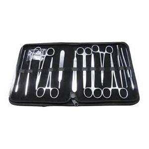 KIT INSTR.CIRUGIA 9 PIEZAS NG FONDO NEGRO - Equinvest