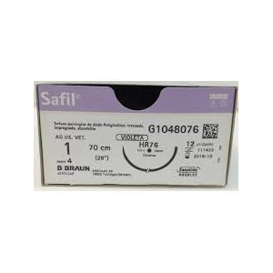 SUTURE SAFIL VIOLET 5 HR76 1X140 CM - Equinvest