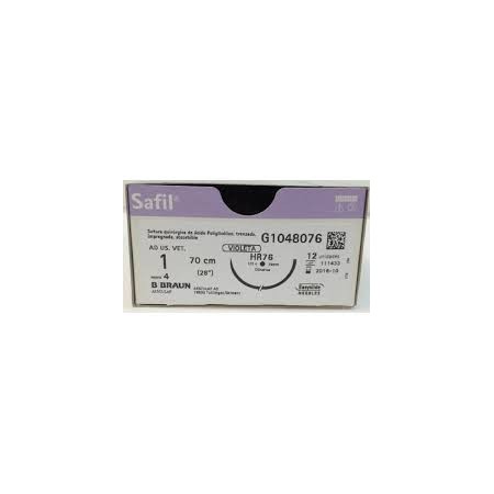 SUTURE SAFIL VIOLET 5 HR76 1X140 CM - Equinvest