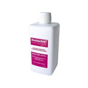 DESINCLOR (ROJO) SOLUCION ANTISEPTICA 1% 500ML. - Equinvest