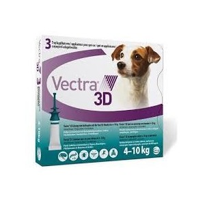 PIPETTES VECTRA 3D S 4-10KG. 3PIP. - Equinvest