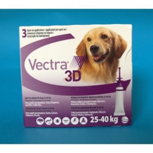 PIPETTES VECTRA 3D L 25-40KG. 3PIP. - Equinvest