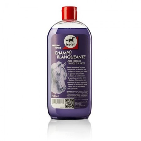 SHAMPOO BLANCHISSANT CHEVAUX GRIS 500ML - Equinvest