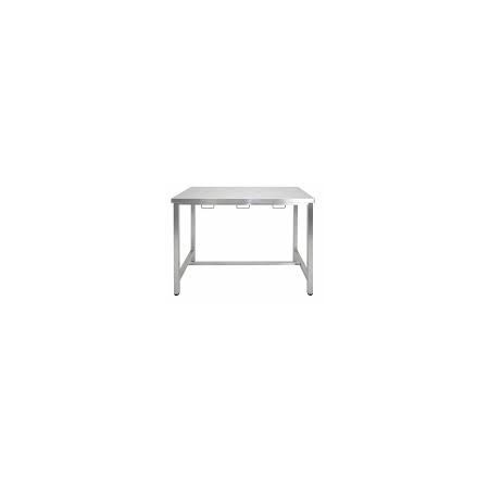 TABLE D'OPÉRATION INOX 120X60CM HAUTEUR 85CM AVEC ROULETTES - Equinvest