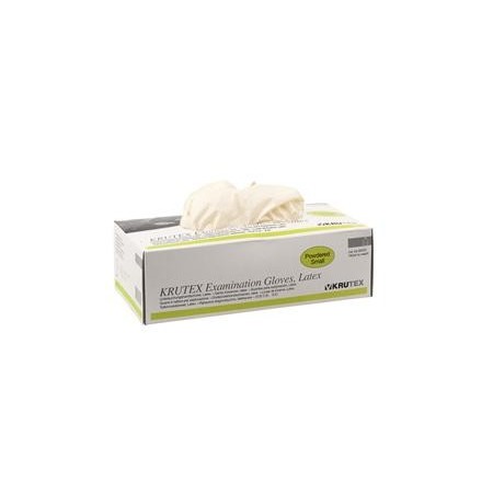 GUANTE LATEX KRUTEX C/POLVO T.S X 100UD. - Equinvest