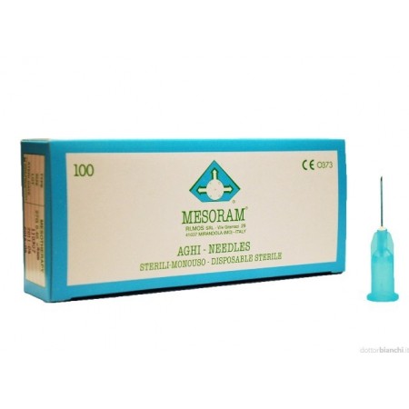AIGUILLE MÉSOTHÉRAPIE 040/4 27GX1/6.BLEUE.100PCS. - Equinvest