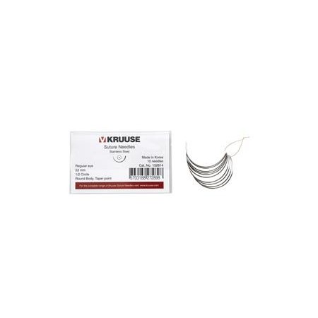 AIGUILLE DE SUTURE KRUUSE AVEC ŒIL 1/2 CERCLE X10 - Equinvest