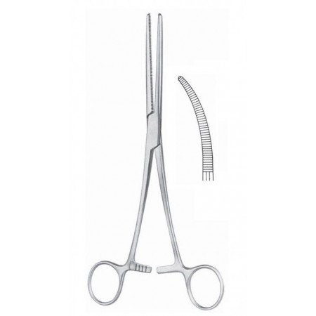 PINCE KOCHER COURBÉE 20CM SANS DENTS - 14.584 - Equinvest