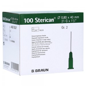 AIGUILLE 0,8/40 21GX1 1/2" VERTE 100 U - Equinvest