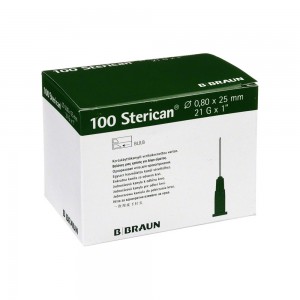 AIGUILLE 0,8/25 21GX1" VERTE 100 U - Equinvest