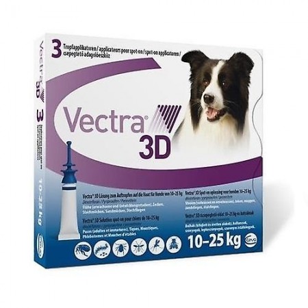 PIPETAS VECTRA 3D M 10-25KG. 3PIP.